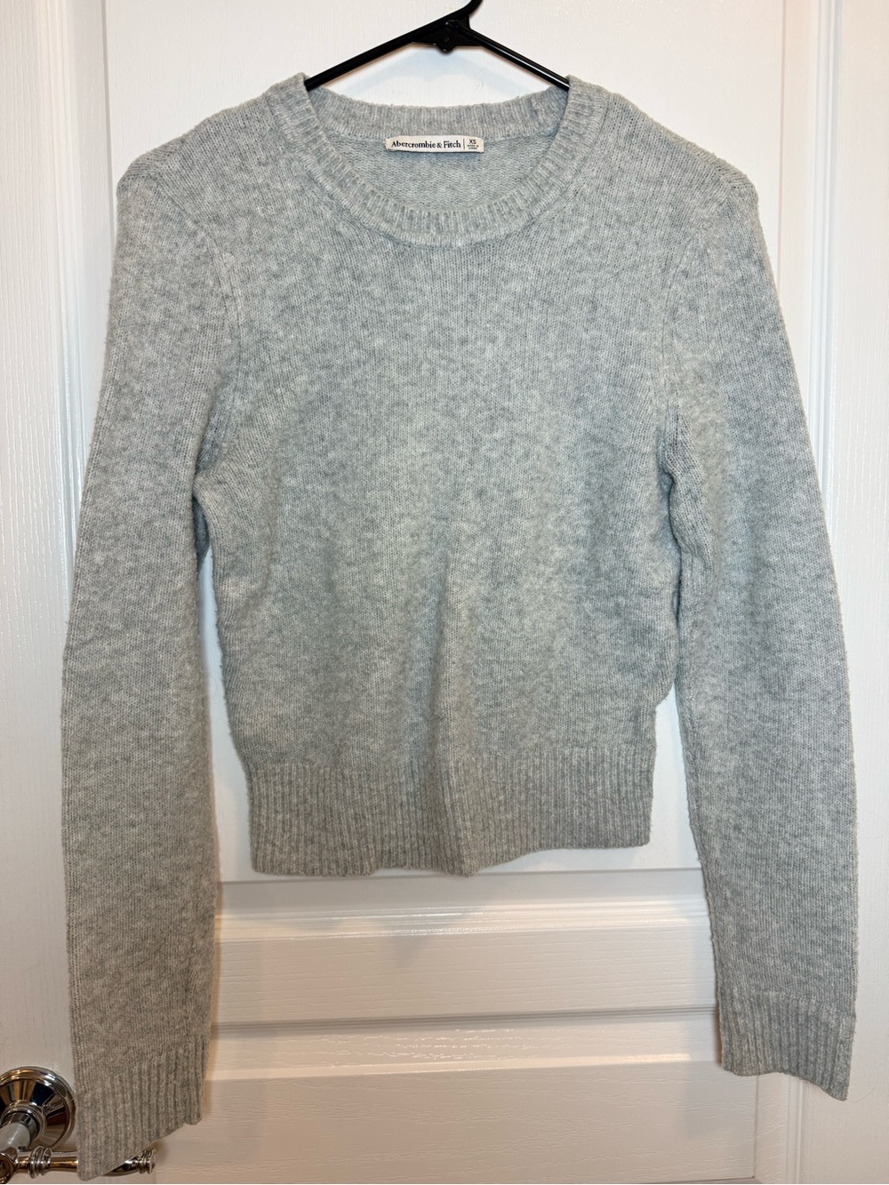 Abercrombie & Fitch Heather Gray Soft Knit Crewneck Sweater XS
